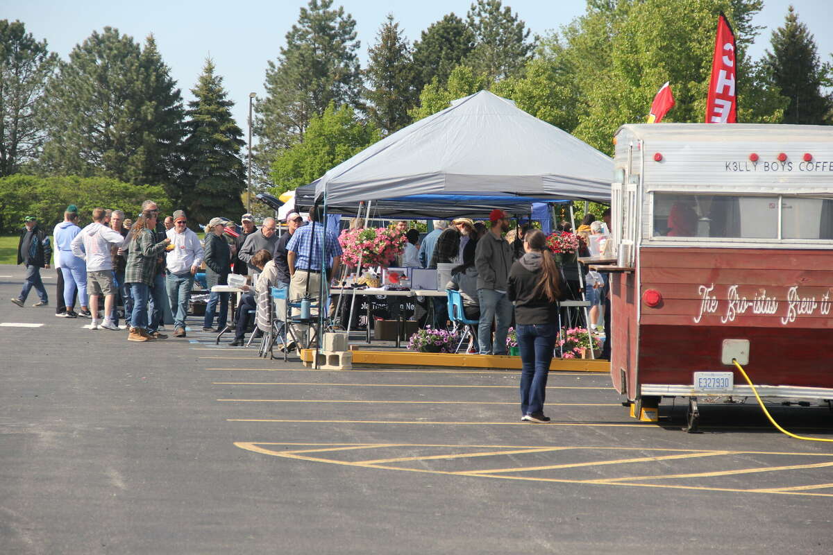 The Caro community came out to support Bobby Cirassoli at the Tuscola Tech Center's first car show and big toy event Wednesday evening. 