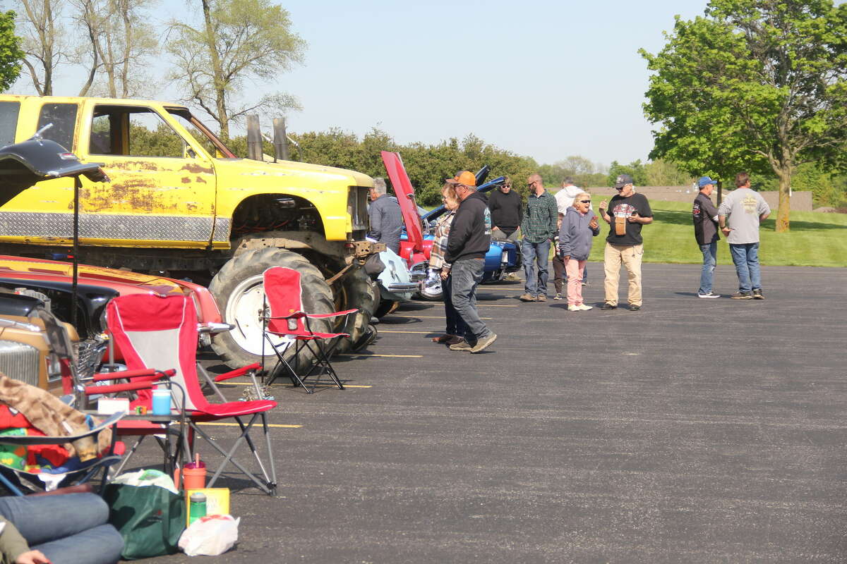 The Caro community came out Wednesday night to support Bobby Cerasoli at the Tuscola Tech Center's first car show and Big Toy event. 