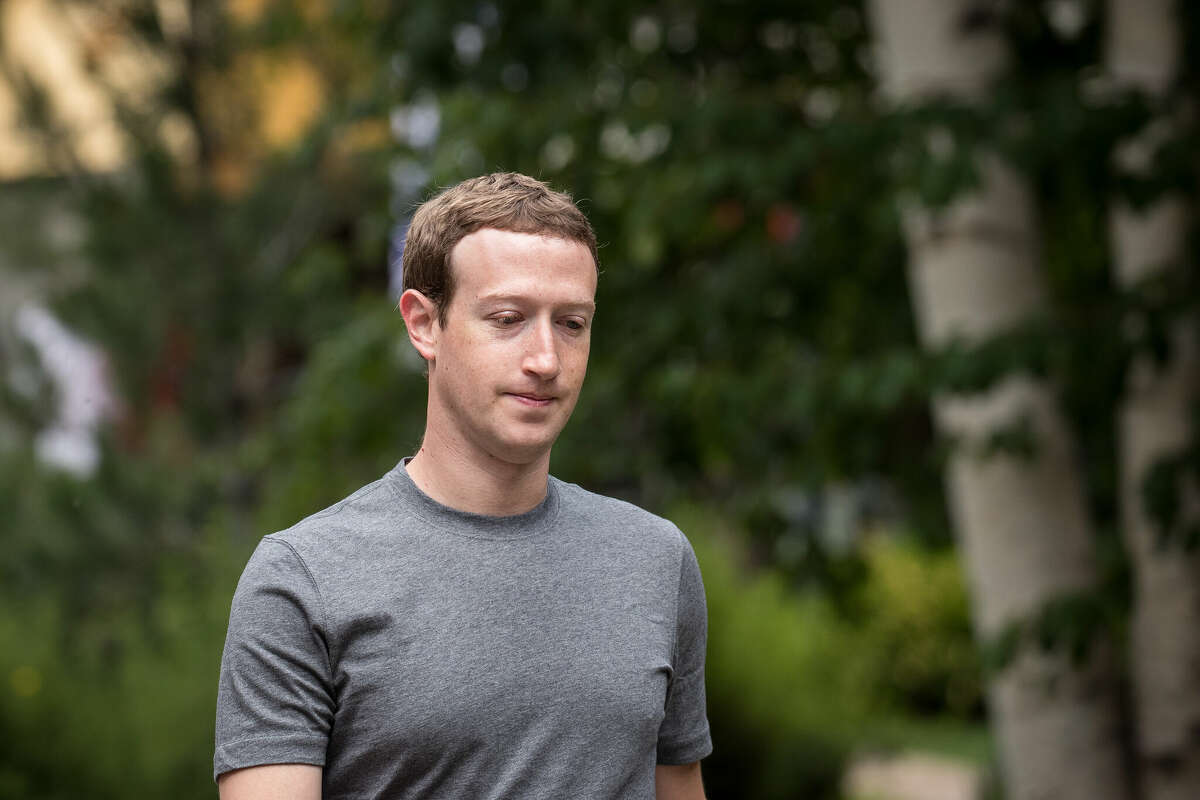 Mark Zuckerberg, wearing a Brunello Cucinelli t-shirt, attends day four of the annual Allen & Company Sun Valley Conference July 14, 2017 in Sun Valley, Idaho.