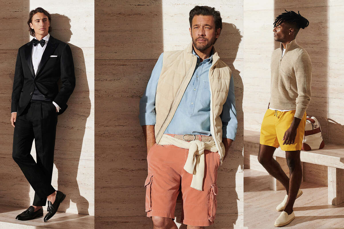 A selection of images from Brunello Cucinelli's Spring/Summer 2023 collection.