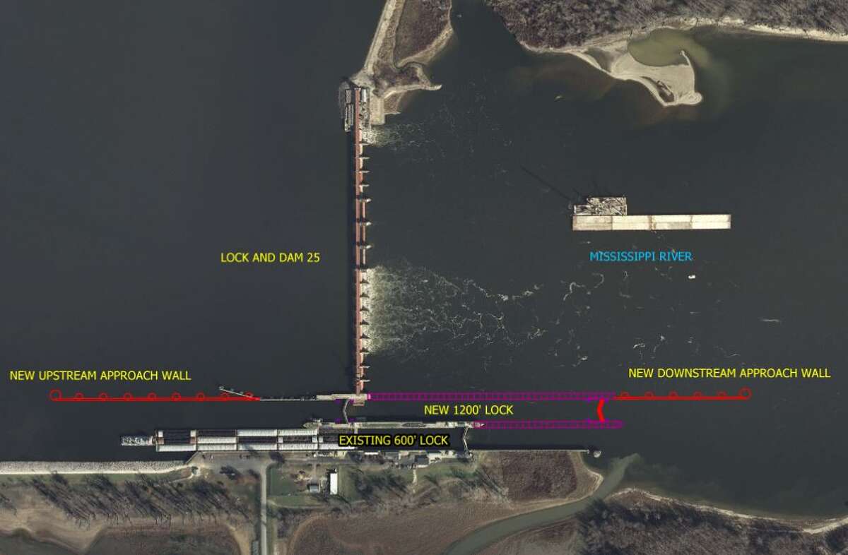 Corps breaks ground for new Winfield lock north of Alton
