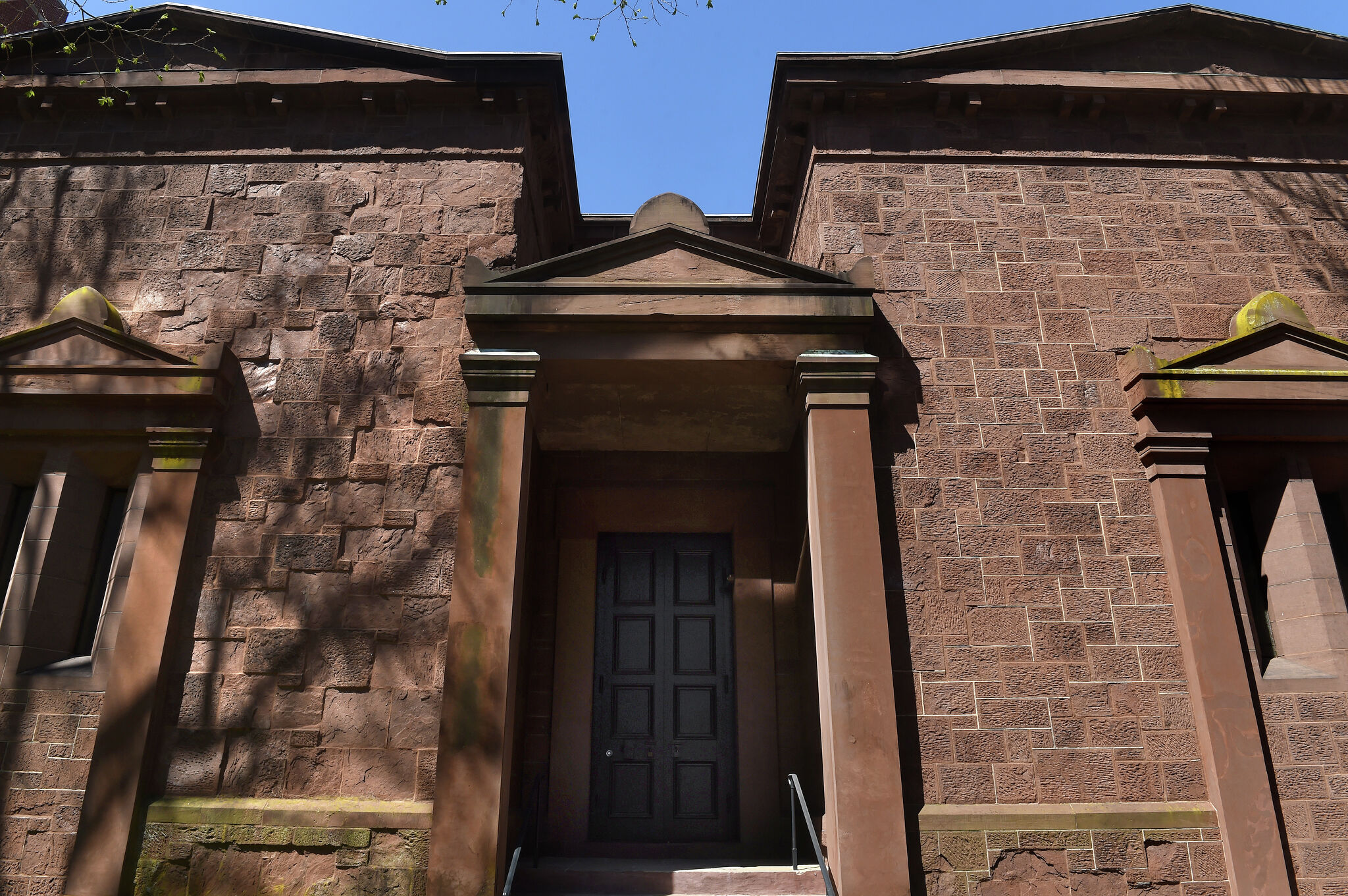 The clubhouse - known as the “Tomb” - of the Skull and Bones