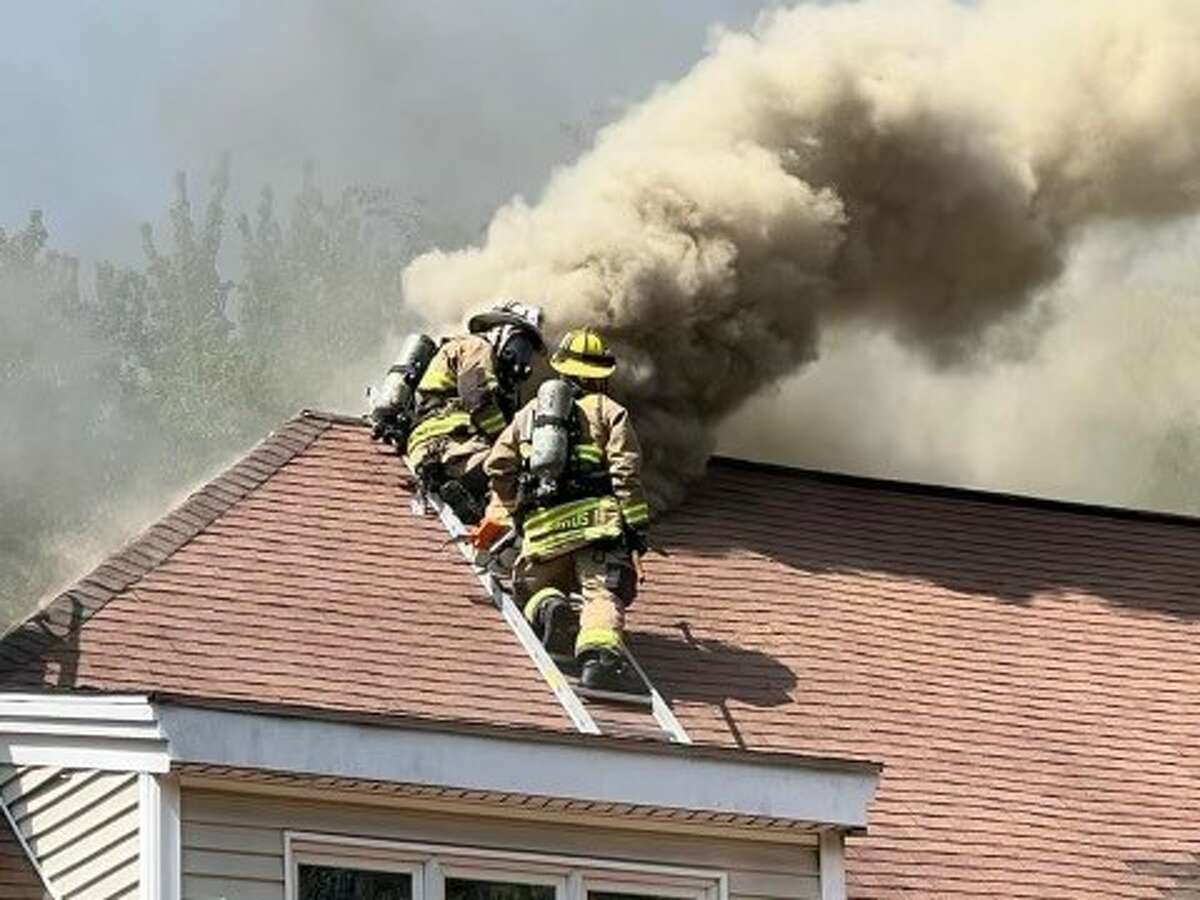 Fire crews battle blaze at Summerfield Gardens in Shelton