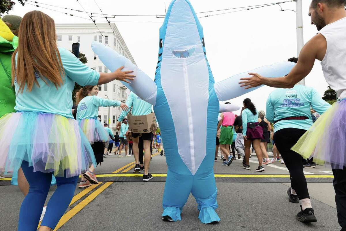 Bay to Breakers Winners emerge from among crowd of runners, revelers