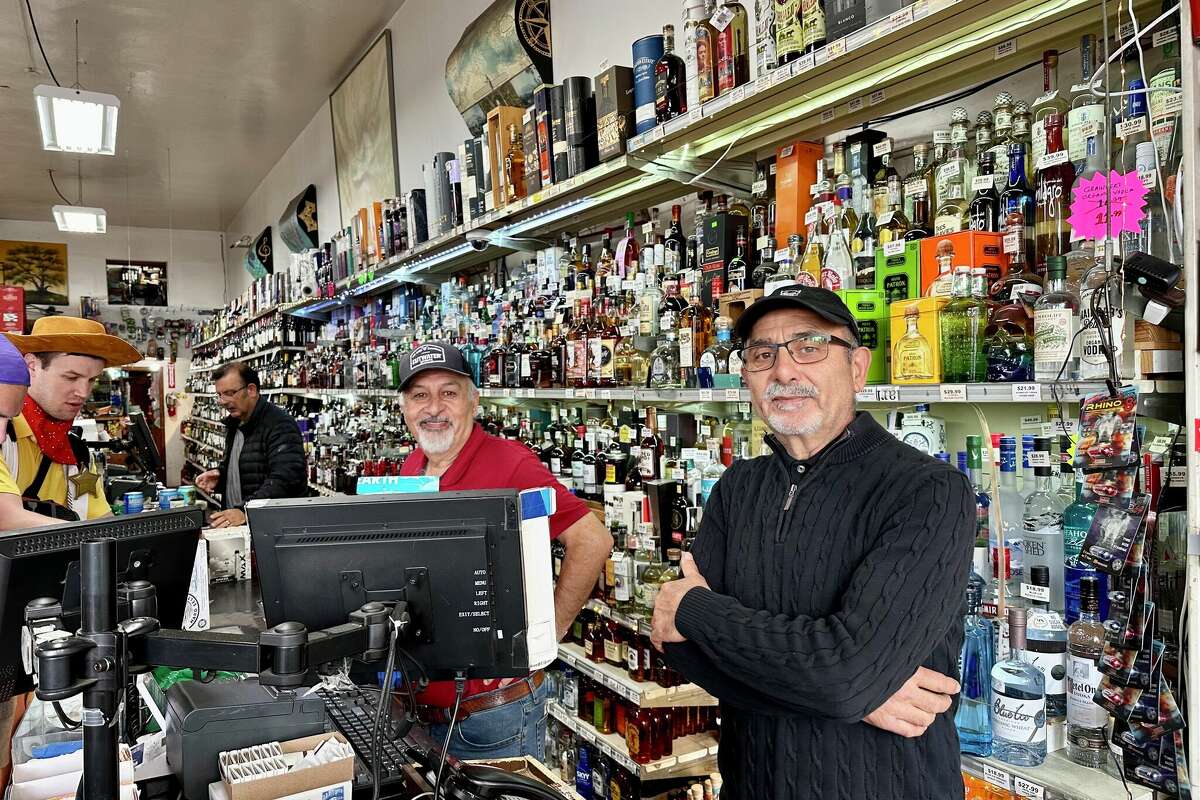 Inside the last liquor store on the Bay to Breakers route