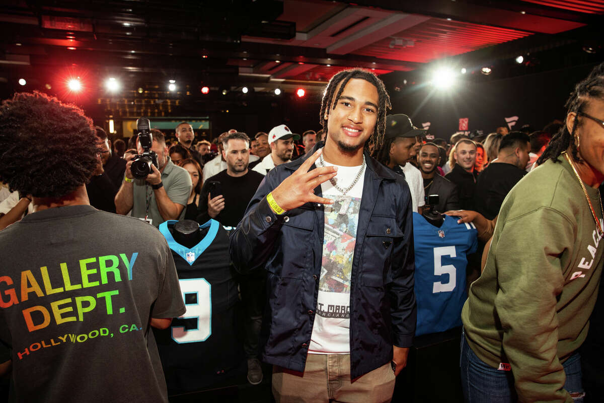 Texans rookies C.J. Stroud, Will Anderson at NFLPA jersey reveal party