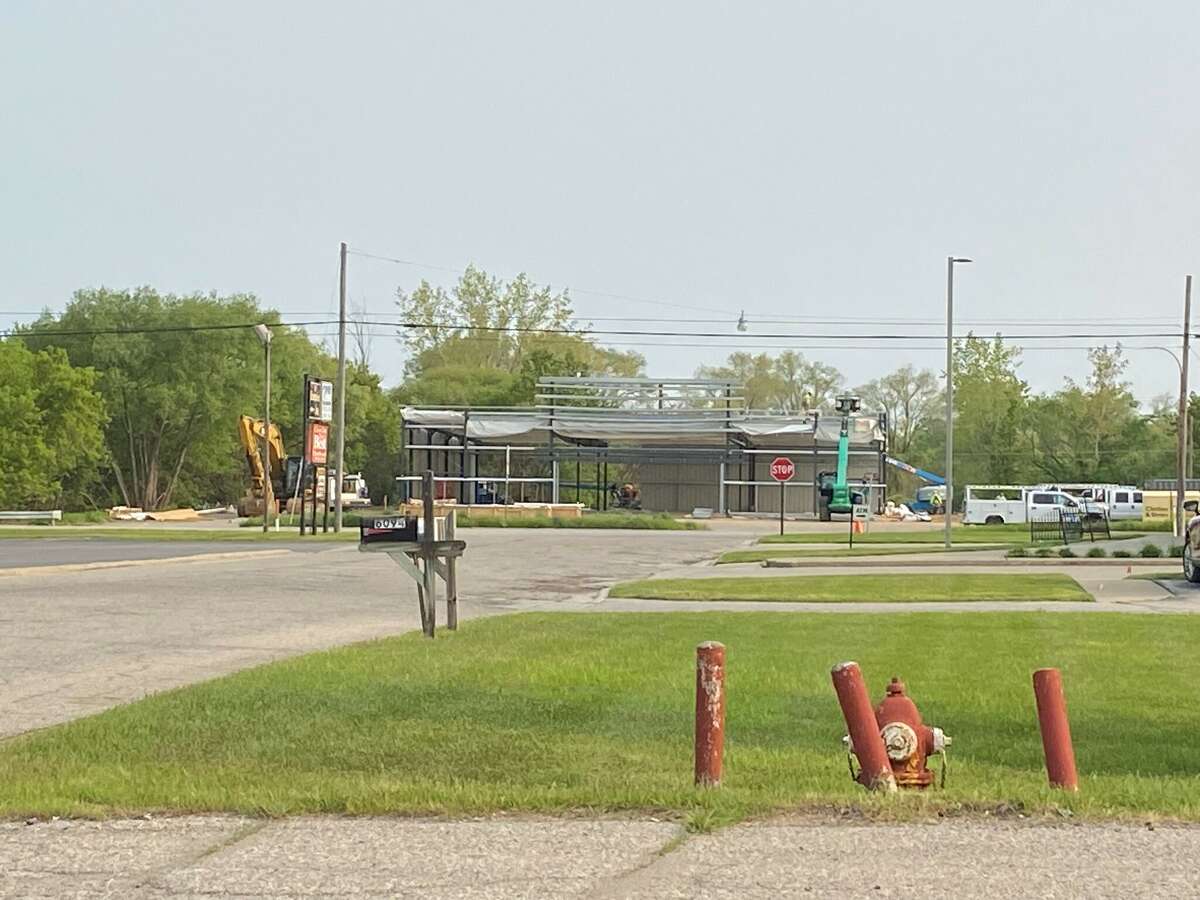 Family Dollar/ Dollar Tree construction moving along in Cass City