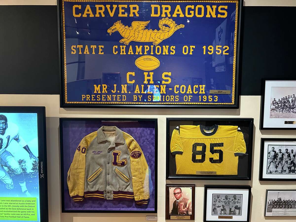 Carver High memorabilia on display at Thursday Night Lights exhibit at the Bryan Museum