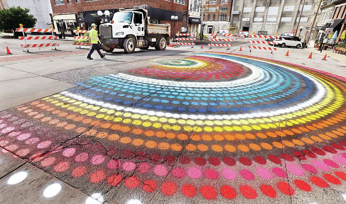 'The Alton Ripple' street mural getting repainted