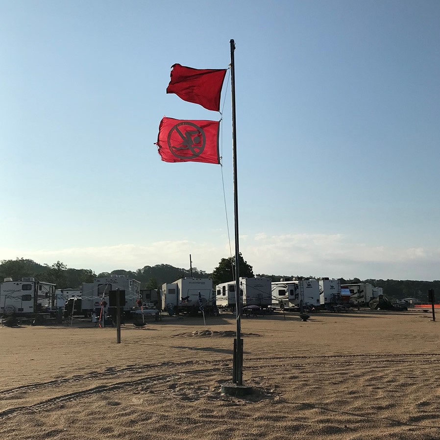Michigan DNR Why you should never ignore a double red flag at beaches