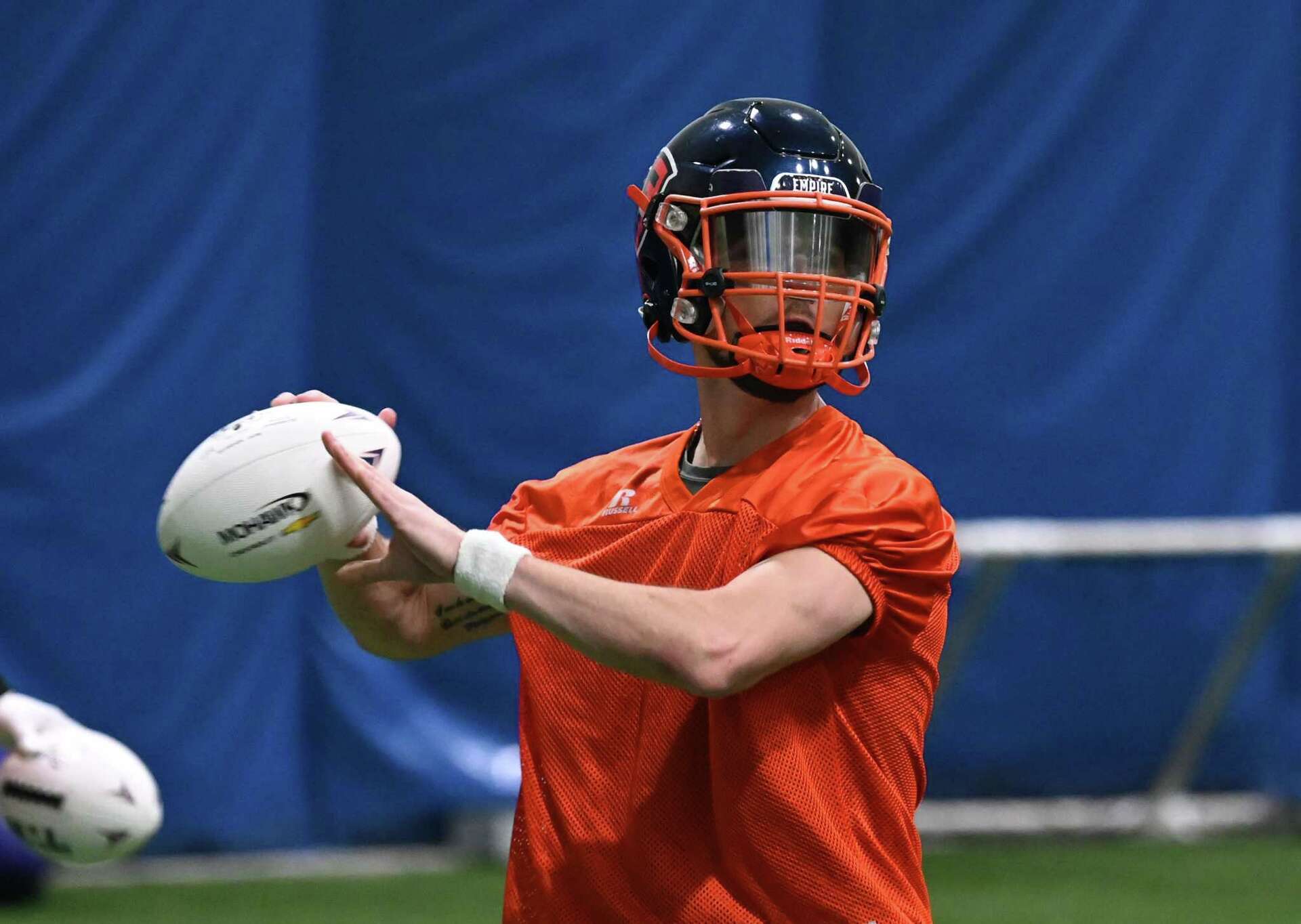 bane helmet football Custom Vicis WHITE B.A. Masks Quarterback Jonathan Bane asks for