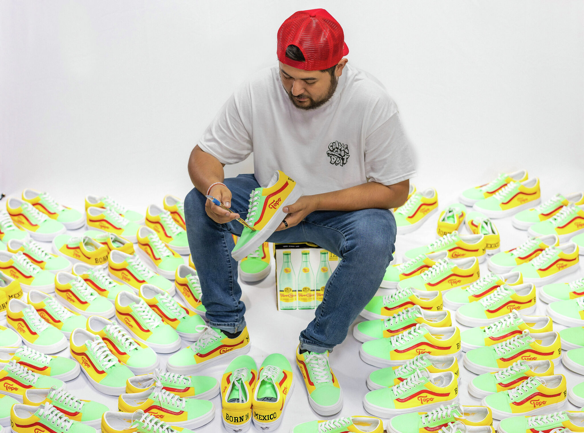 Topo Chico Texas artist to paint dozens Vans shoes