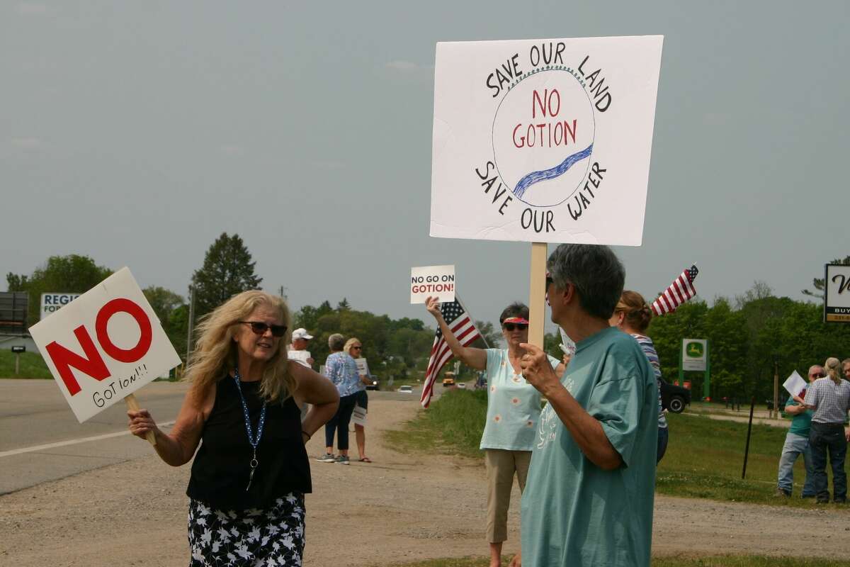 Gotion battery factory protestors gather in Big Rapids West Michigan