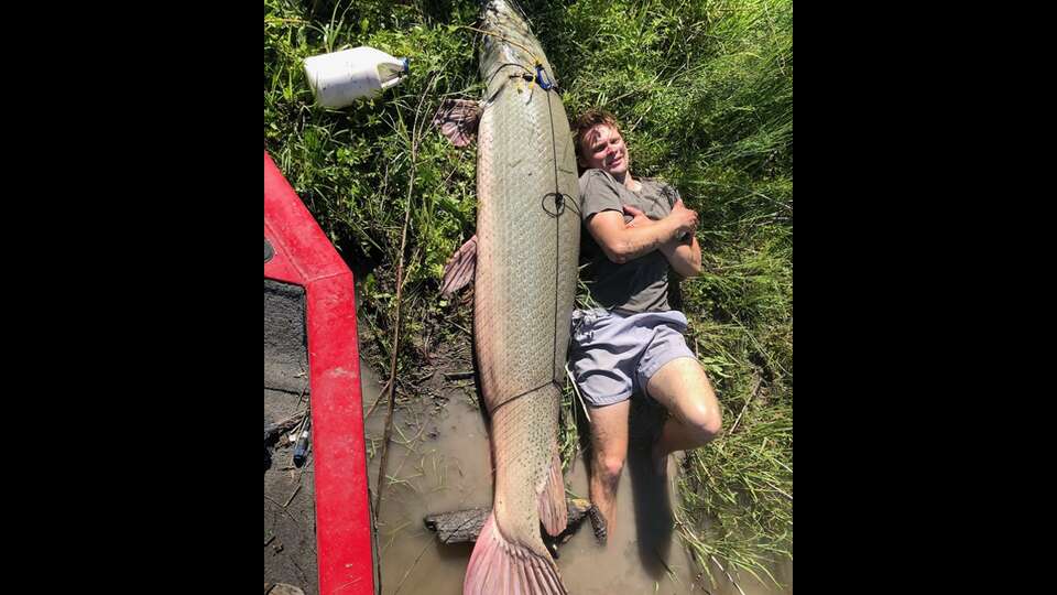 A new record was set for heaviest alligator gar caught at  Lake Corpus Christi. 