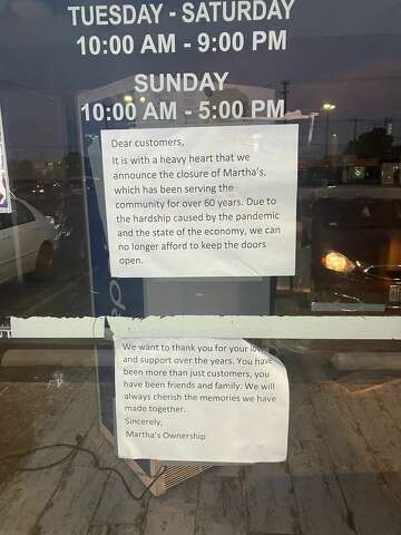 Martha's Mexican Restaurant has closed after 60 years