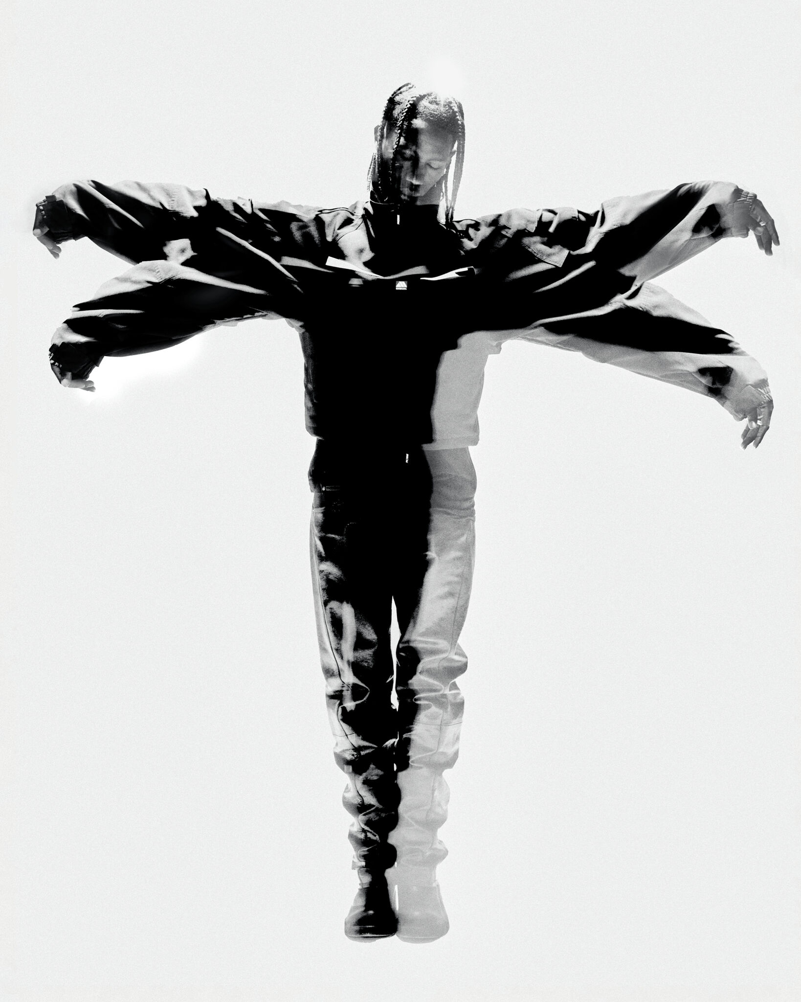 Travis Scott shouts out Frenchy's and NASA in Pin-Up magazine
