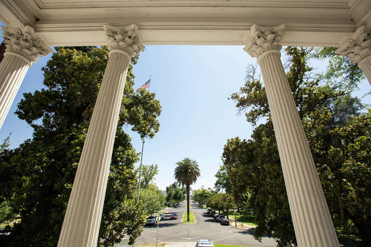 FILE: A daytime view of the historic courthouse, constructed in 1875, in Merced, Calif.