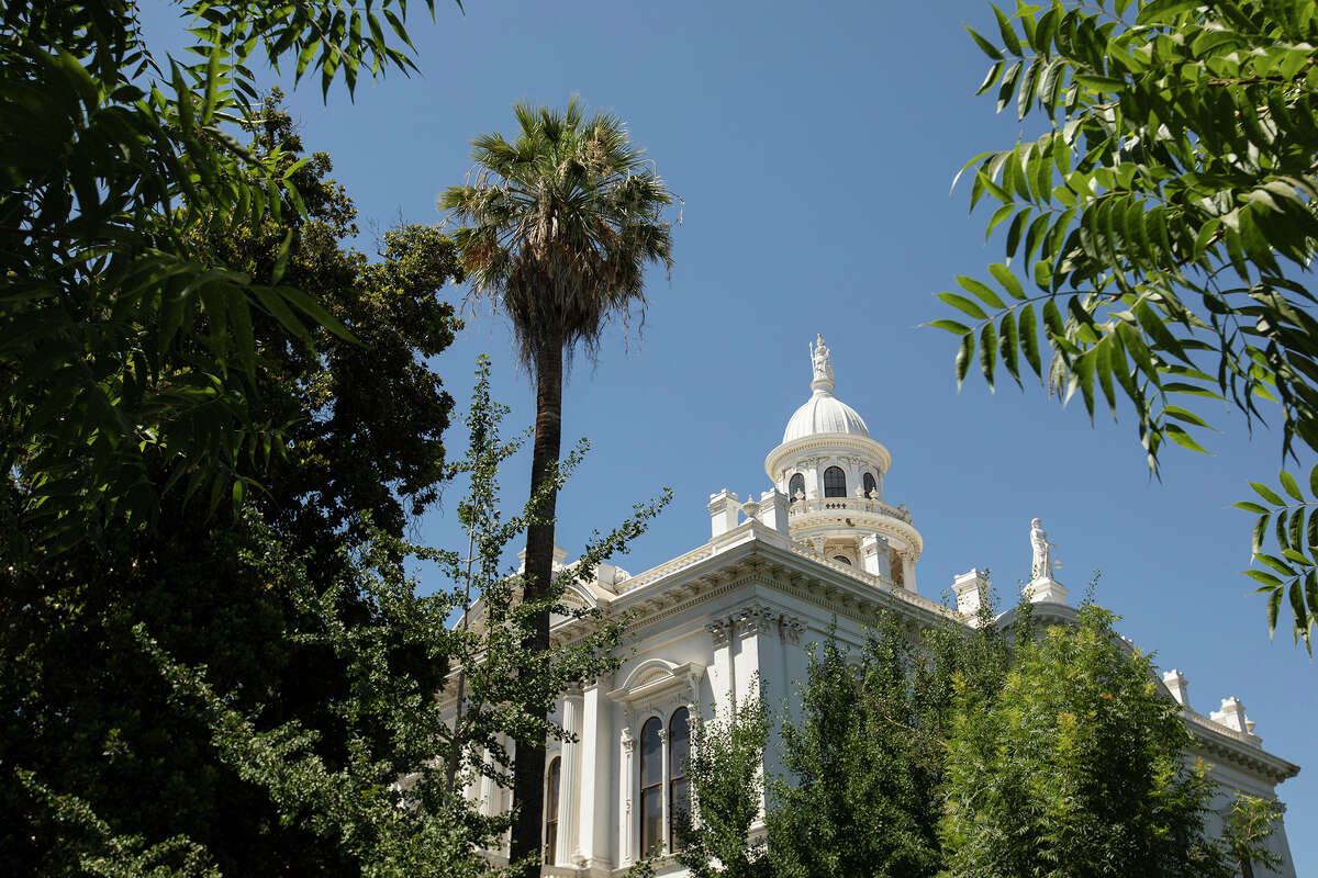 FILE: A daytime view of the historic courthouse, constructed in 1875, in Merced, Calif.