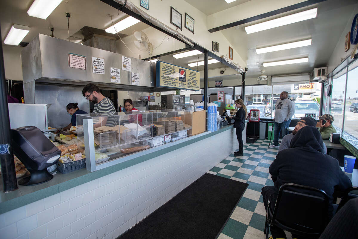 The open kitchen and dining area at Bud's Giant Burgers in Vallejo, Calif. on May 24, 2023.