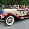 A patriotic car during the 2022 South Glens Falls Memorial Day Parade. (Cheryl Lawyer)