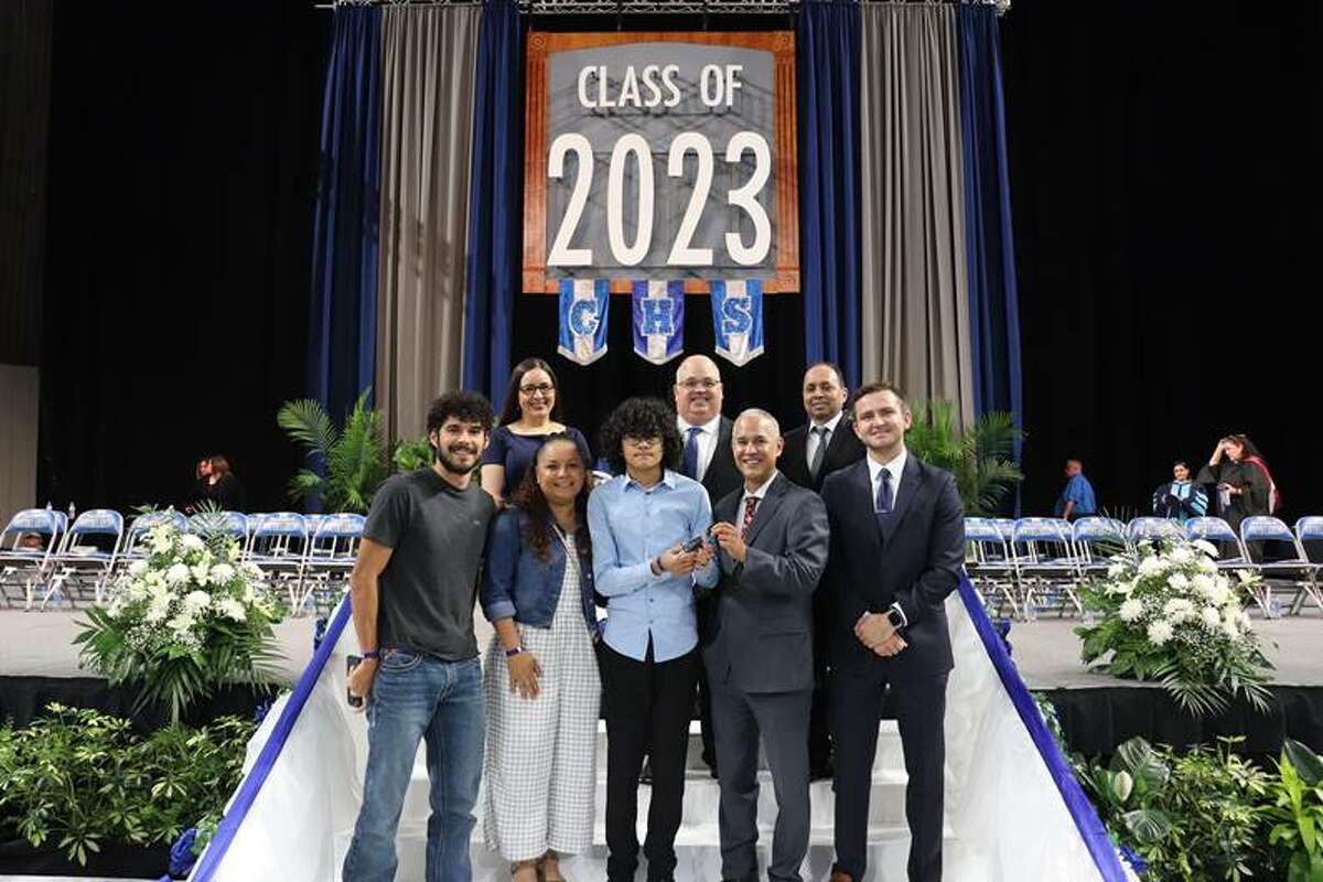 Leonardo Escamilla, a student at Martin High School, has been rewarded for his daily attendance with a brand new 2023 Ford Escape.