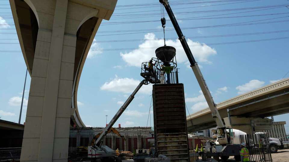 Construction on Loop 610 at Westpark is shown Thursday, May 25, 2023, in Houston.
