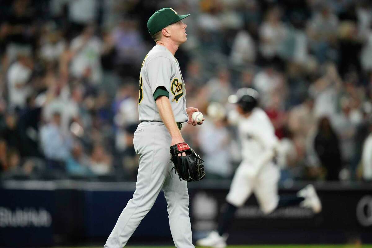 A's return home still on historically bad pace with record, pitching