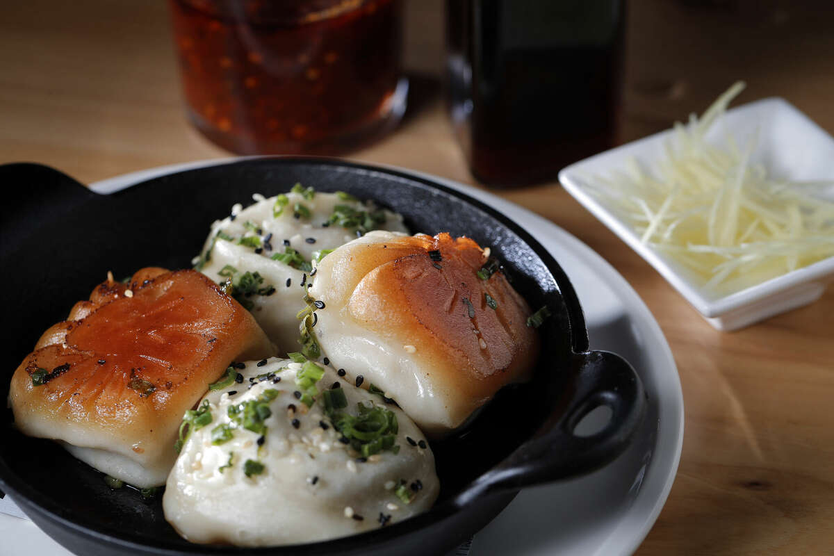 The pork fried dumplings at China Live in San Francisco, Calif., on Wednesday, April 26, 2017. China Live is the new ambitious restaurant and Chinese food emporium in Chinatown. (Photo By Carlos Avila Gonzalez/The San Francisco Chronicle via Getty Images)