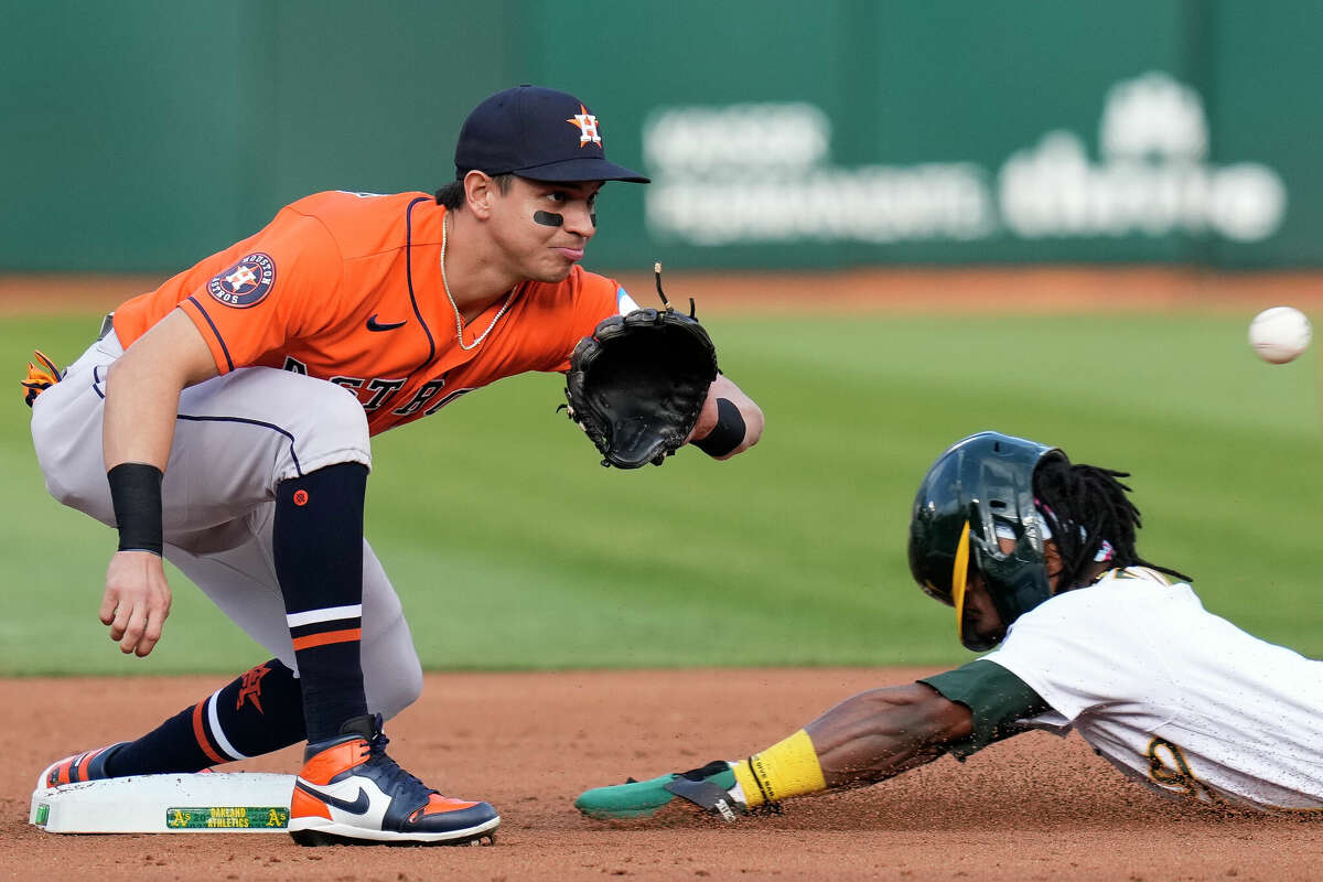 Corey Julks, Houston Astros defeat Oakland A's in series opener