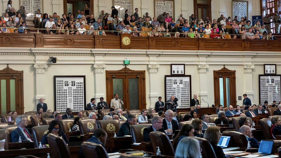 The gallery is seen full during Texas Attorney General Ken Paxton's impeachment proceedings in the Texas House of Representatives at the Texas Capitol in Austin, Texas, on May 27, 2023. Allegations against Paxton includes abuse of power to help a political donor and other offenses spanning nearly the past decade.