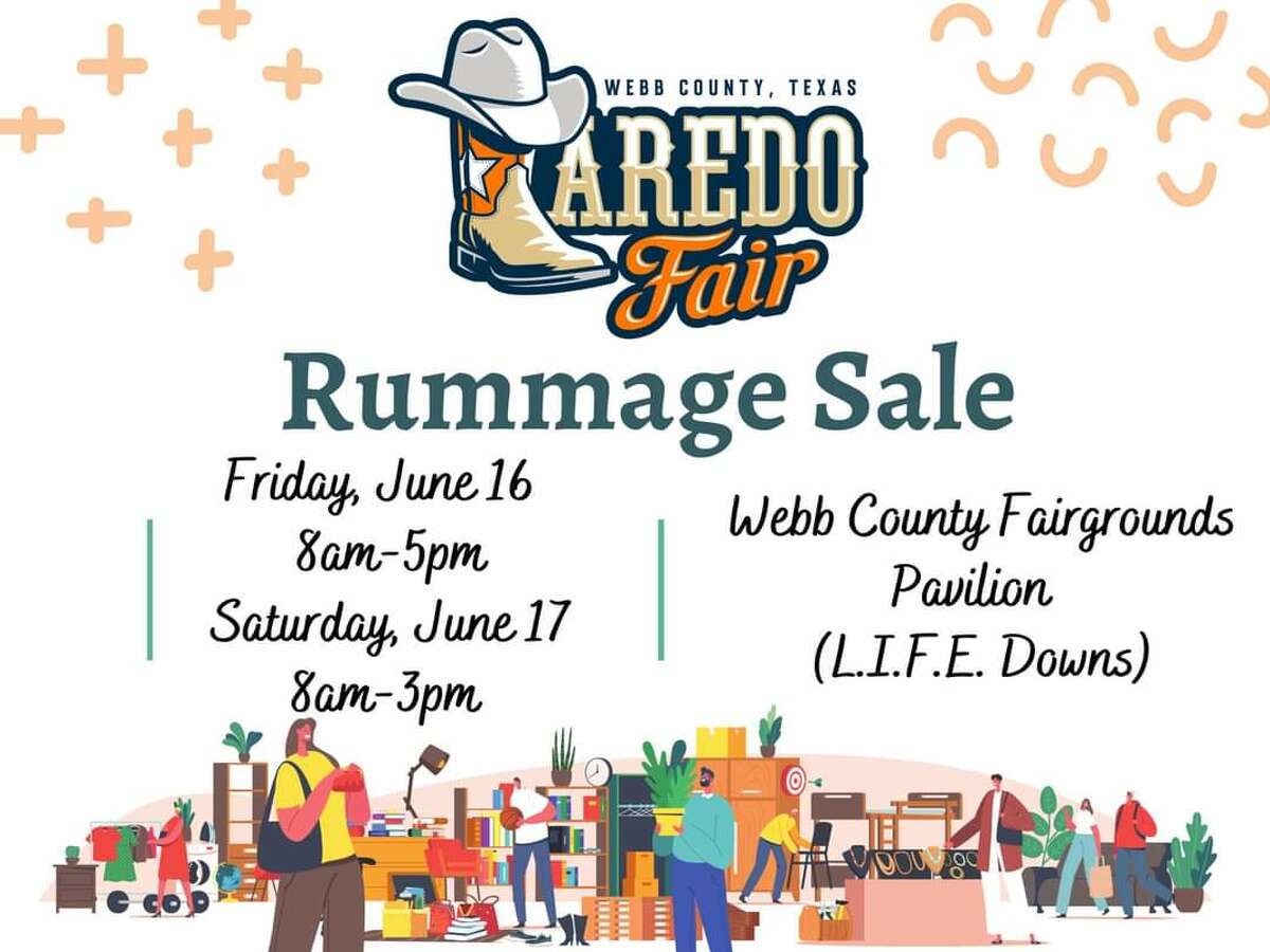 Promotional flyer for the rummage sale. 