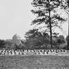 An 1865 photo of the graves of Union soldiers who were buried at the racecourse in Charleston, S.C., during the Civil War.