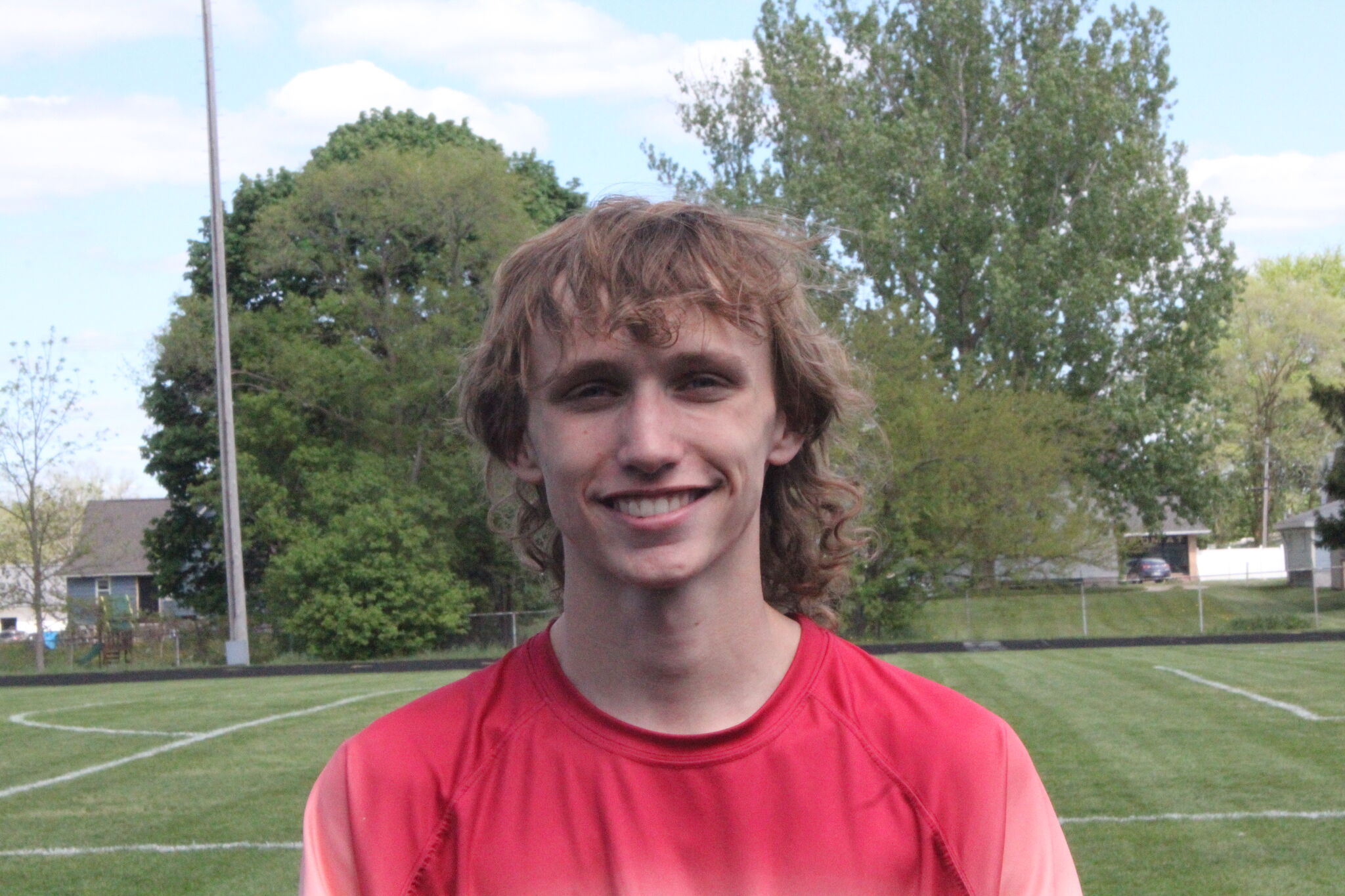 Bregg and 4x100 relay teammates ready to go