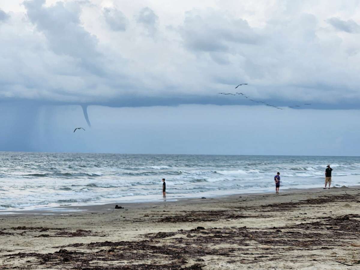 Galveston Island State Park posts waterspout photo off Texas coast