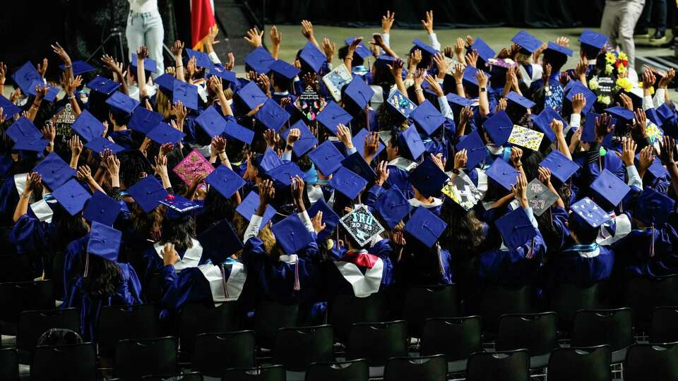 Students of Carnegie Vanguard High School graduate on Tuesday, May 30, 2023 in Houston.