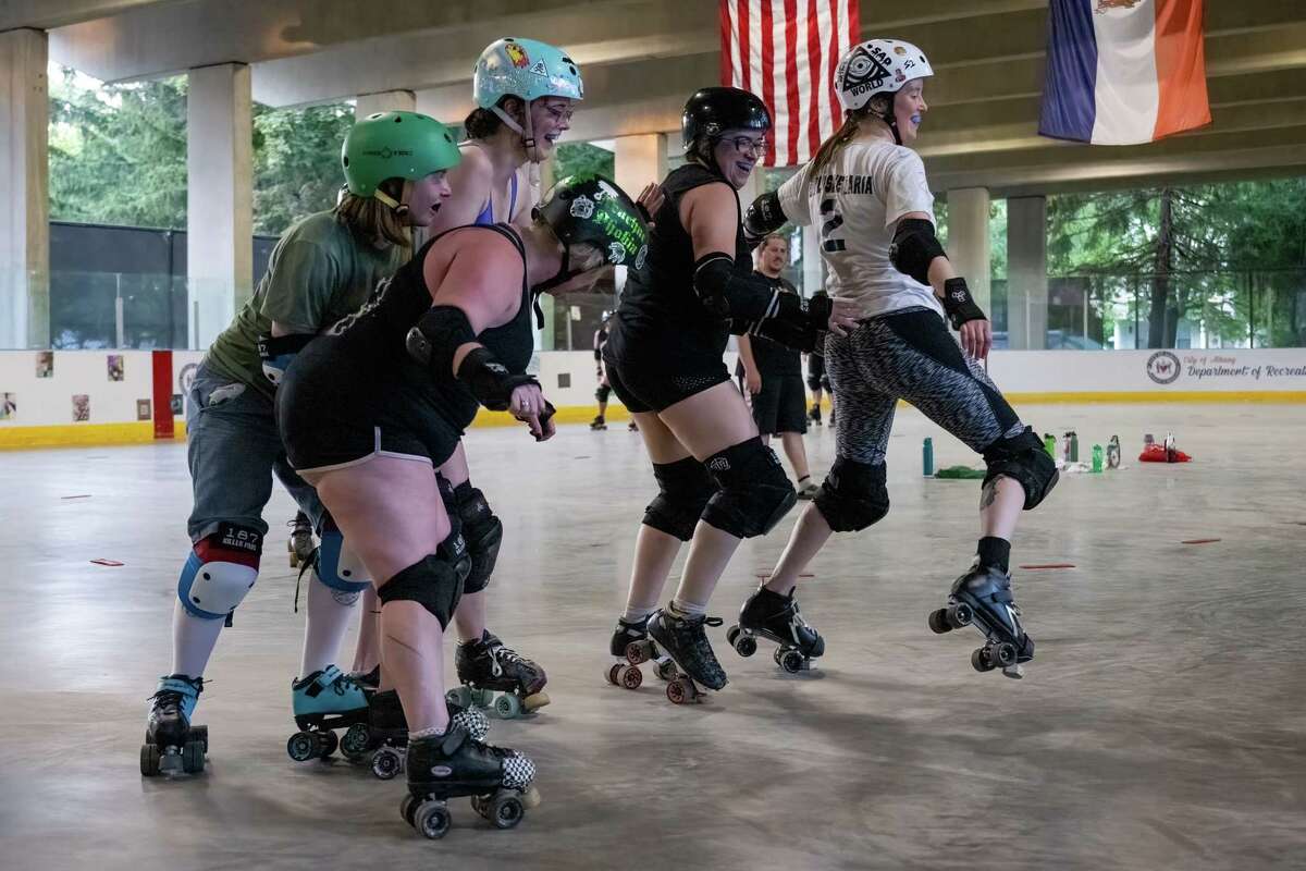 Albany All Stars Roller Derby skates back to the Armory