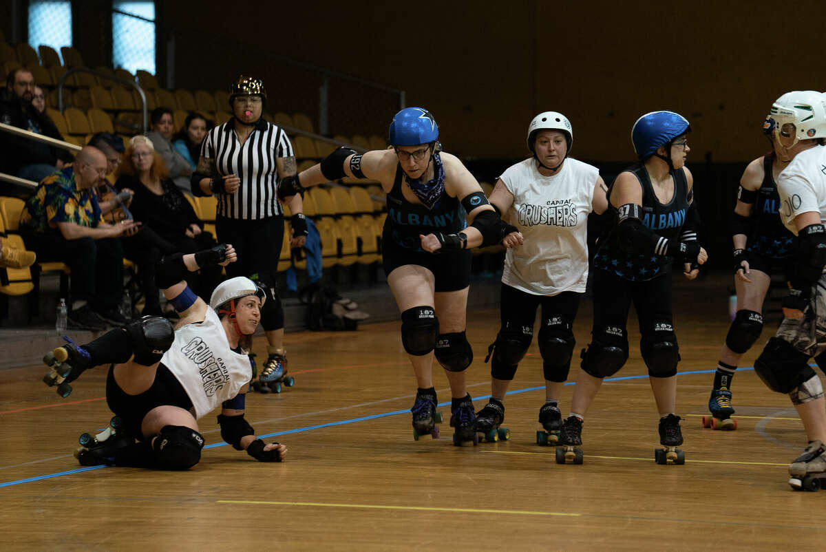 Albany All Stars Roller Derby skates back to the Armory