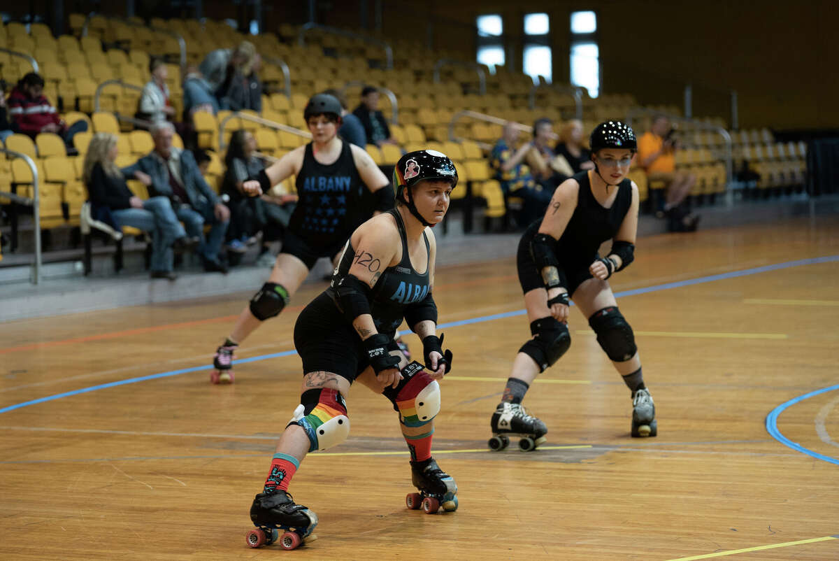Albany All Stars Roller Derby skates back to the Armory