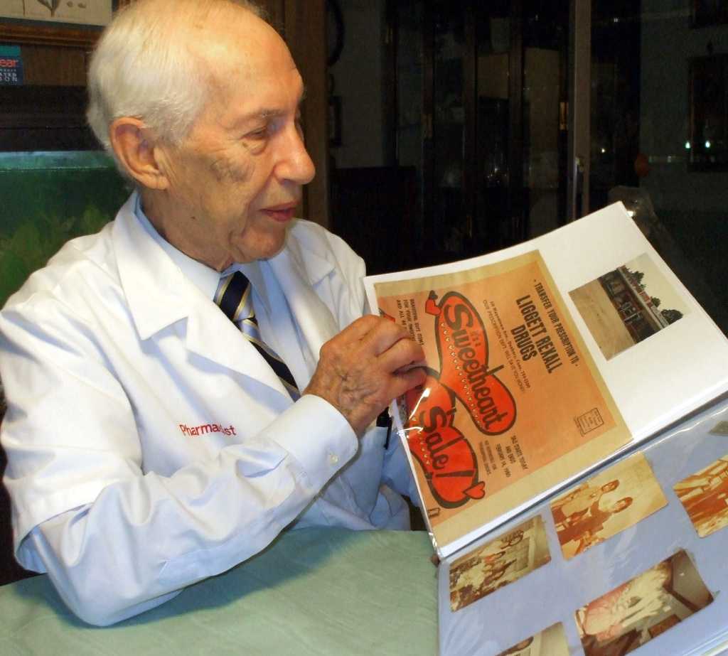 Longtime Danbury resident who owned Liggett Rexall drugstore turns 100