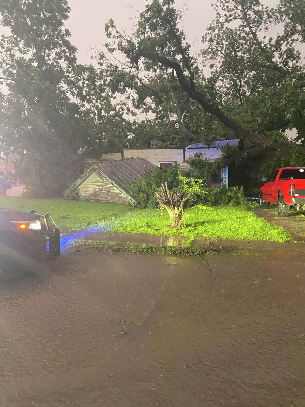 Fallen tree destroys Uvalde woman's home in possible tornado, she says