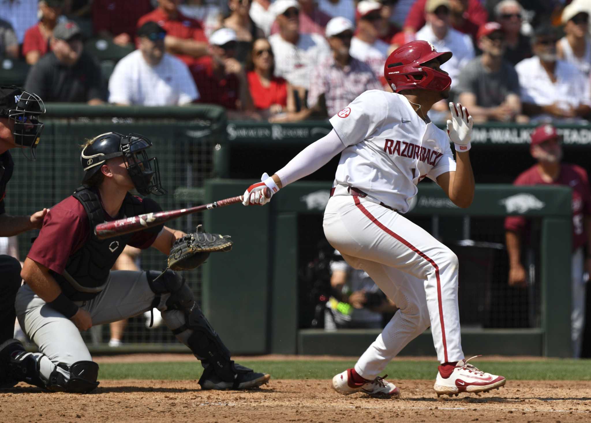 NCAA baseball: TCU-Arkansas regional game postponed by weather