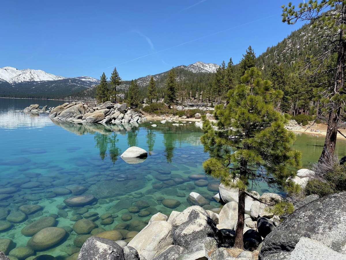 Nevada's Sand Harbor State Park, with its namesake stretch of sandy beach along Lake Tahoe, features several wheelchair- and stroller-accessible hiking trails. 