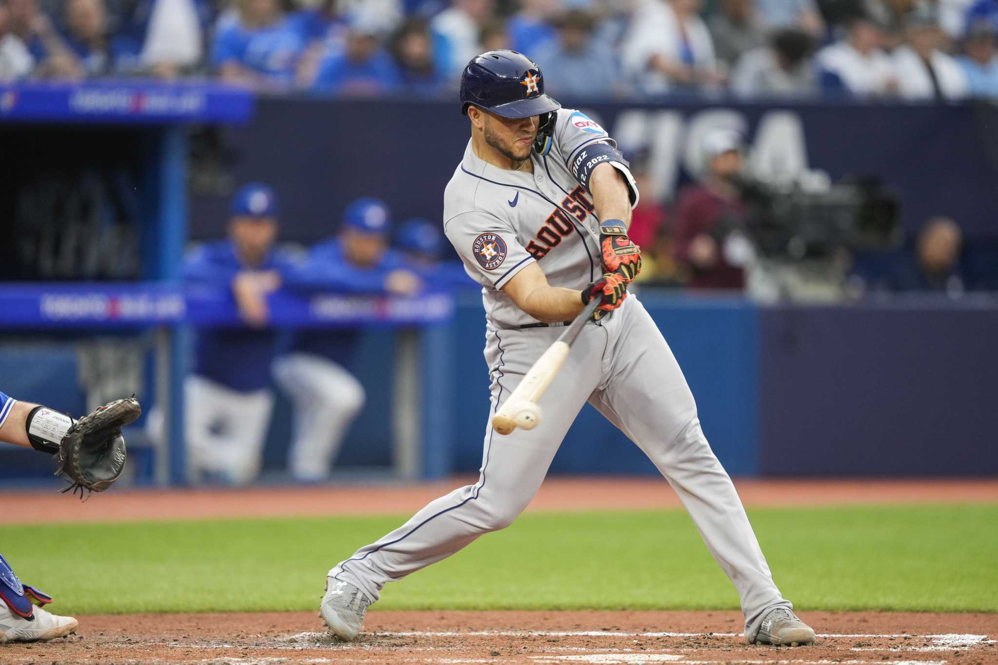 Houston's Corey Julks singles in first big league at bat for Astros