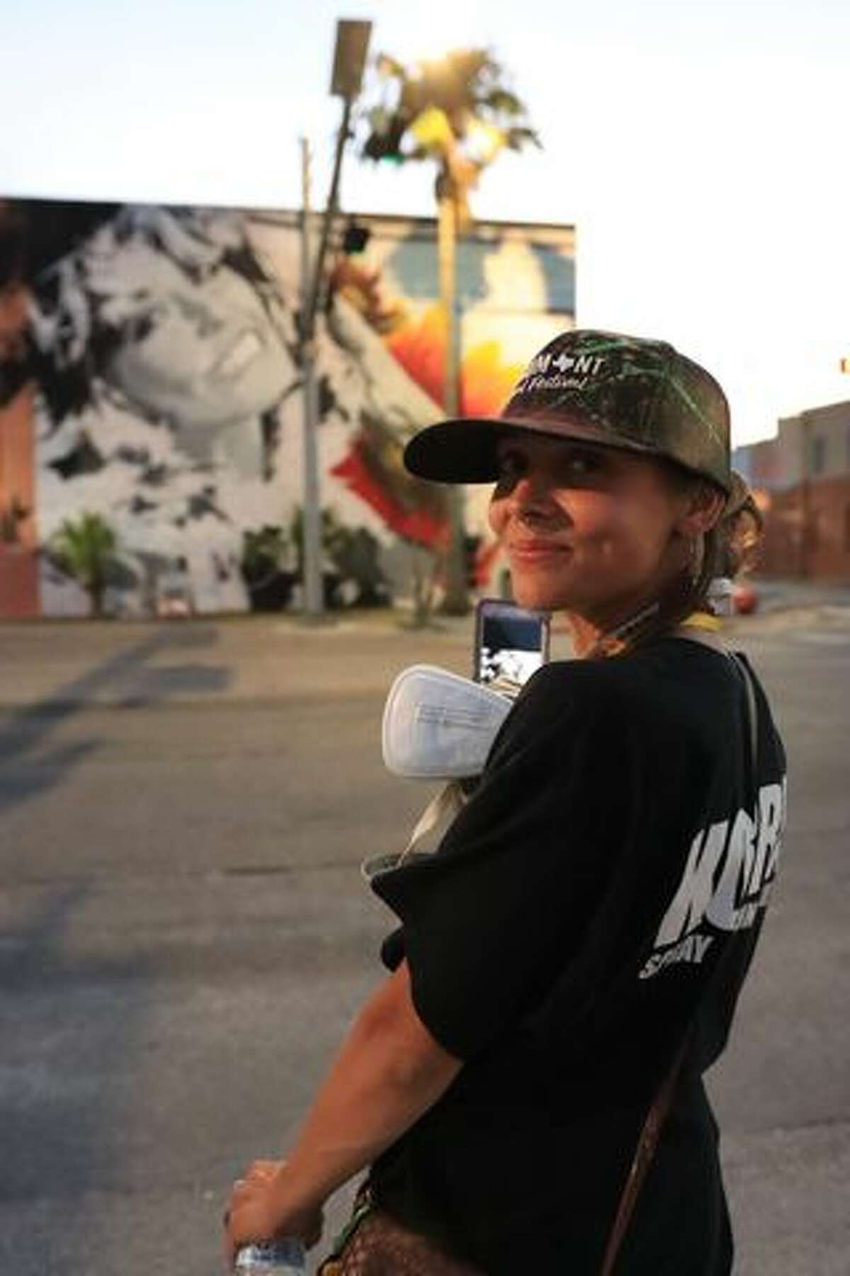 Michigan muralist Krystal Cooke shares her art in Texas