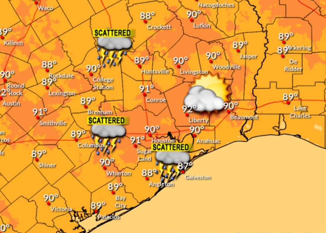 Houston weather Wednesday will see the start of a warming trend