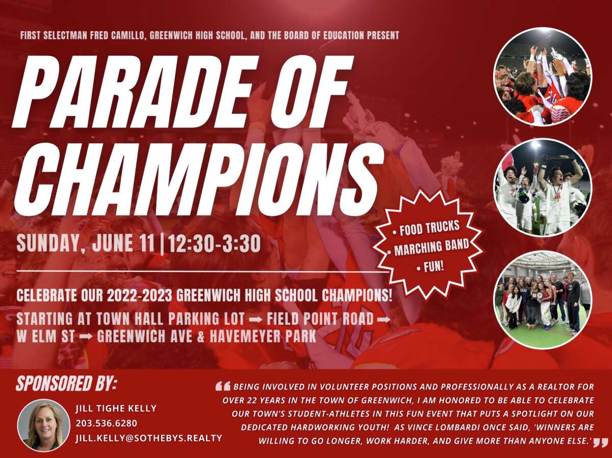 Greenwich champions will get to march in a parade on Sunday