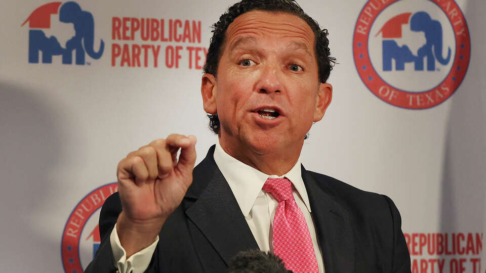 Attorney Tony Buzbee holds a press conference at the Travis County Republican Headquarters to announce his representation for suspended State Attorney General Ken Paxton in Austin on Wednesday, June 7, 2023. Buzbee was also joined by attorney Dan Cogdell who will also be representing Paxton at the commencement of the Texas Senate impeachment trial.