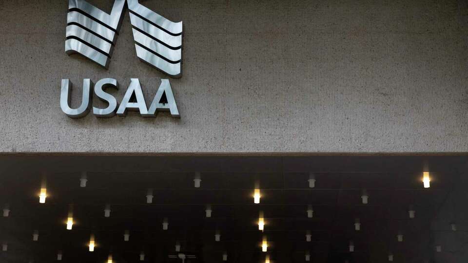 Outside at USAA's headquarters in San Antonio, Texas, as seen on June 7, 2023.