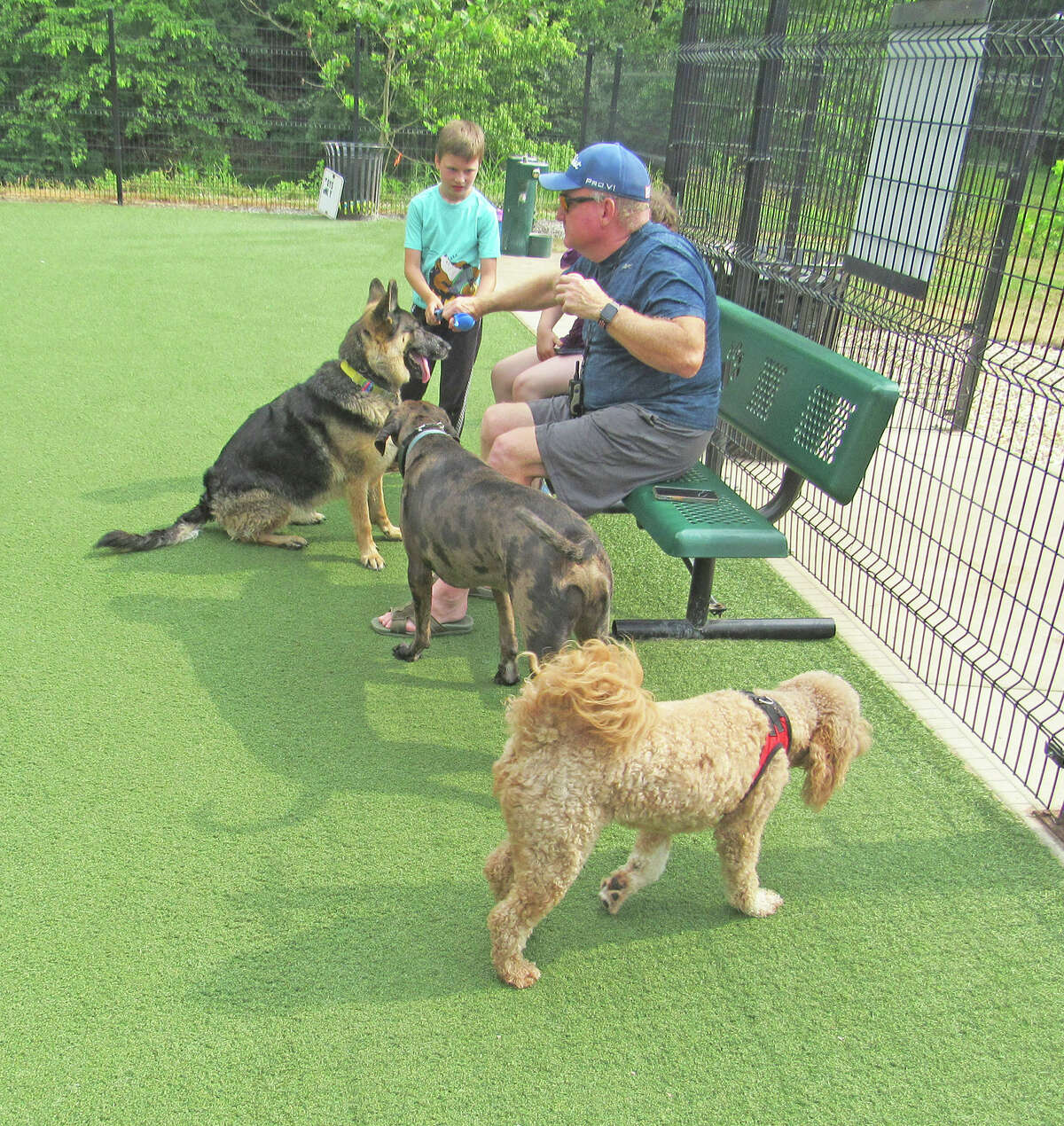 Sign dedication held at Brent Leh Dog Park in Edwardsville