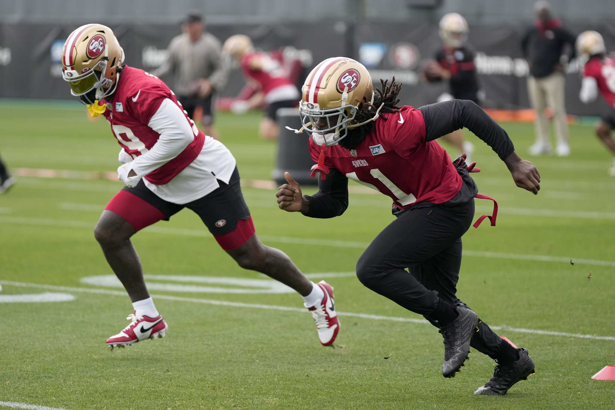 49ers' rookie WR Brandon Aiyuk looks experienced in blowout of Giants